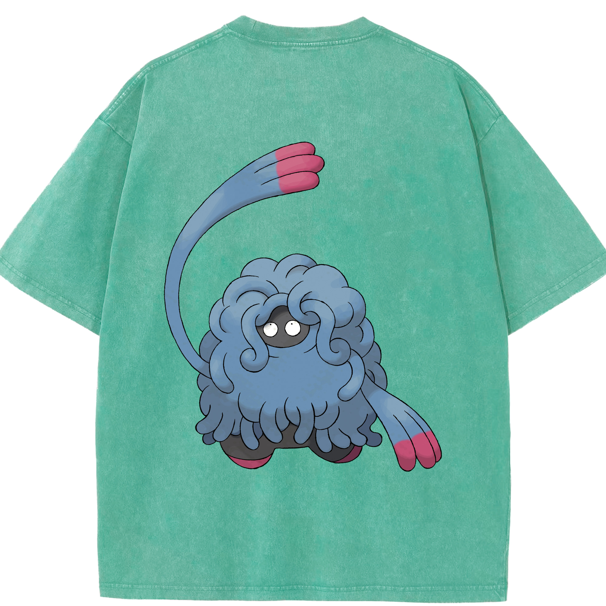 （画像用） ポケットモンスター Pokémon 綿100% ヴィンテージ風 半袖Tシャツ（背面プリント）
